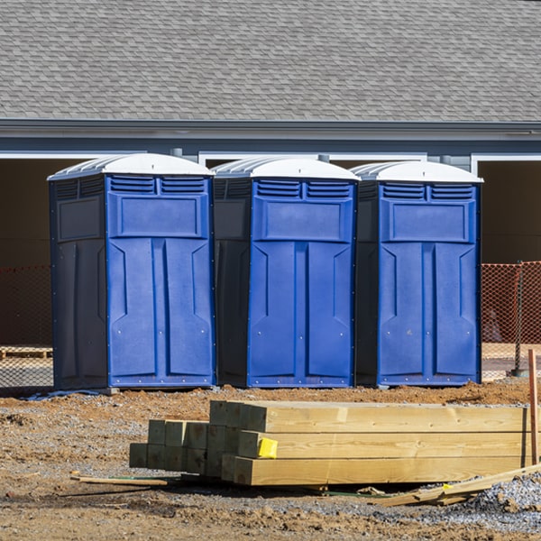 how often are the portable toilets cleaned and serviced during a rental period in Kerr